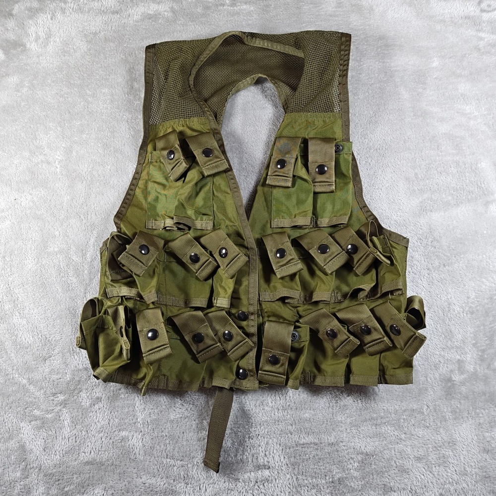 Vintage USGI Vest Mens Medium Grenade Ammunition Carrying Filters Military 80s